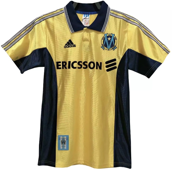 Camisa III Olympique de Marseille 1998 1999 Retro Adidas